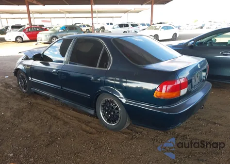 1997 Honda Civic Ex z USA, uszkodzony, nr VIN 2HGEJ8647VH587992